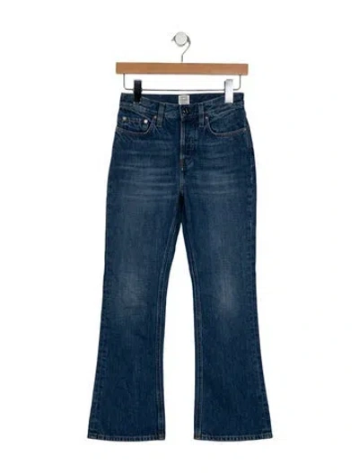 Pre-owned Totême Mid-rise Wide Leg Jeans In Blue