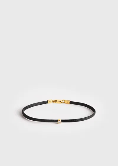 Totême Mini Diamond Bracelet Black/gold