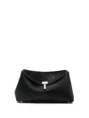 Totême Mini Clutch Bag Curved Silhouette In Black