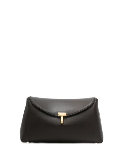 Totême Toteme Mini Leather Clutch In Brown