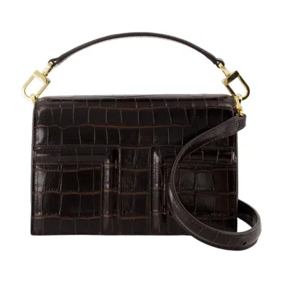 Totême Toteme Mini T-flap Bag In Brown