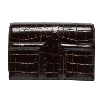 Totême Mini T-flap Handbag In Brown