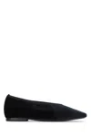 Totême Minimalist Suede Ballerinas Pepper In Multi