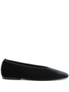 Totême Toteme Minimalist Velvet Ballerinas Shoes