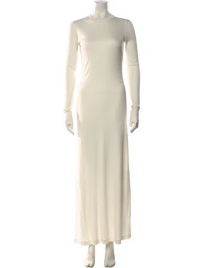 Pre-owned Totême Mock Neck Long Dress W/ Tags In Neutral