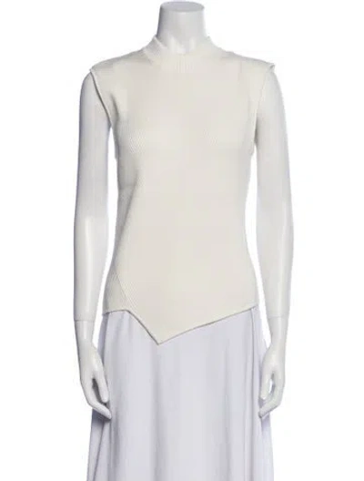 Pre-owned Totême Mock Neck Sleeveless Top In Neutral