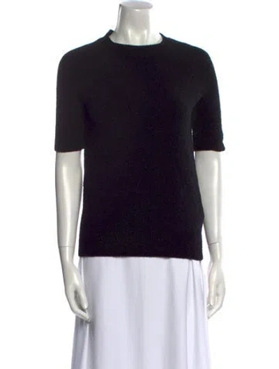 Pre-owned Totême Mock Neck Sweater In Black