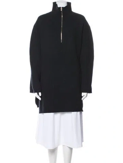 Pre-owned Totême Mock Neck Sweater In Black