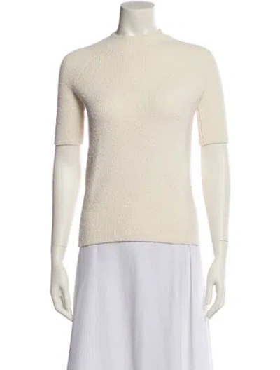 Pre-owned Totême Mock Neck Sweater In Neutral