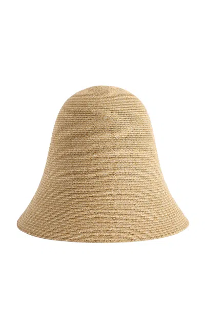 Totême Sun Hat Wide Brim Straw Design Lightweight In Brown