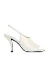 Totême Women White Slingback Heels, 7.5 Luxury Pumps & Heels For Women Darveys In White