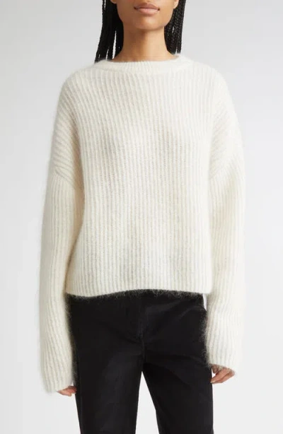 Totême Toteme Mohair & Wool Blend Rib Sweater In Yellow