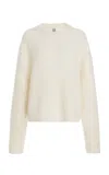 Totême Mohair-blend Sweater In White