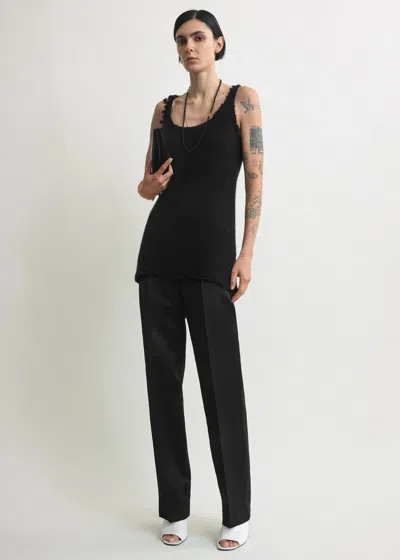 Totême Mohair Knit Tank Black