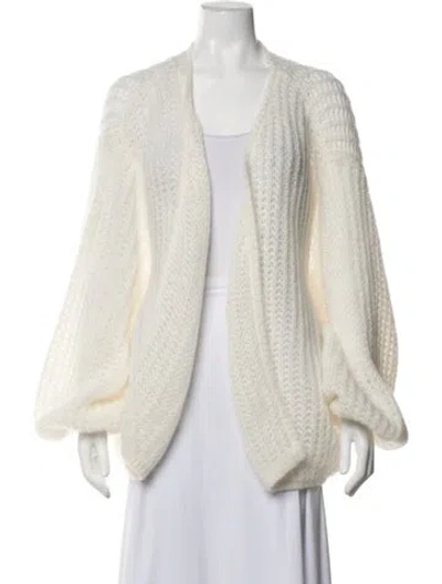 Pre-owned Totême Mohair Open Front Sweater W/ Tags In Neutrals