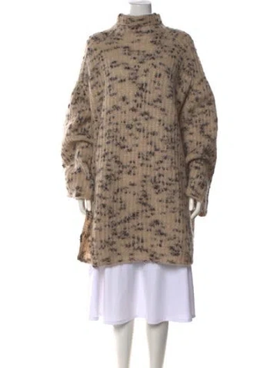 Pre-owned Totême Mohair Patterned Sweater In Neutrals