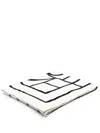 Totême Graphic Monogram Beach Towel With Soft Texture