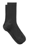 Totême Monogram Cotton-blend Socks In Black