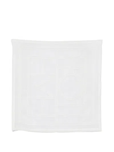 Totême Monogram Crochet Scarf In White