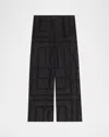 Totême Monogram Crochet Straight-leg Pajama Pants