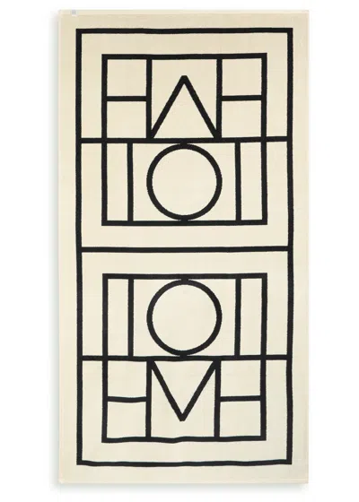 Totême Toteme Monogram-jacquard Beach Towel In Multi