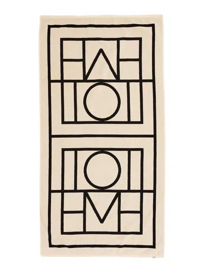 Totême Monogram Jacquard Beach Towel In Multi