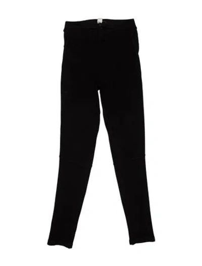 Pre-owned Totême Monogram Knit Skinny Leg Pants In Black