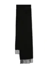 Totême Anagram-patch Fringed Scarf In Black