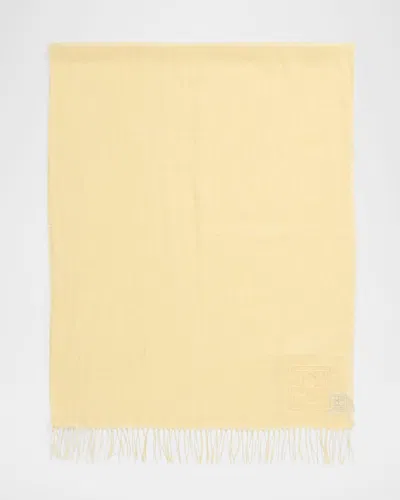 Totême Monogram Linen Sarong In Buttercup