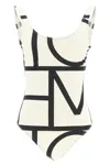 Totême One-piece Swimsuit With Monogram Print In White
