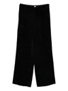 Totême Toteme Monogram Pajama Trousers In Black