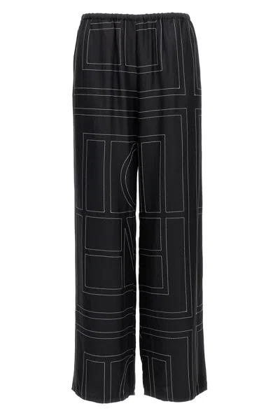 Totême 'monogram' Pants In Multi