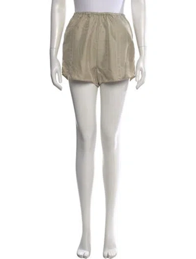 Pre-owned Totême Monogram Pj Shorts Mini Shorts In Neutral