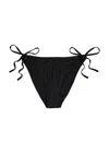 Totême Toteme Monogram Pointelle Bikini Briefs In Black