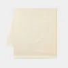 Totême Monogram Scarf - Toteme - Wool - Macadamia White In White