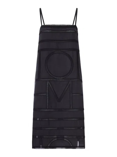 TOTÊME MONOGRAM SILK DRESS