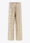 Totême Monogram Silk Pajama Pants