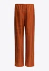 Totême Monogram Silk Pajama Pants