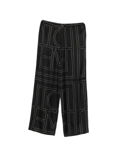 Totême Monogram Silk Pajama Trousers