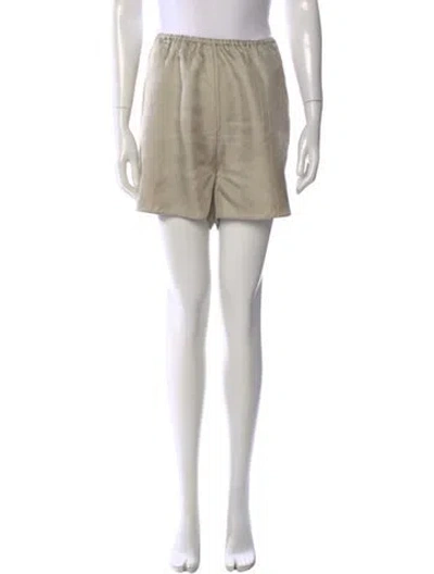 Pre-owned Totême Monogram Silk Pj Shorts Mini Shorts In Neutral