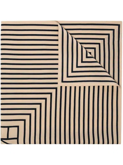 Totême Toteme Monogram Silk Scarf