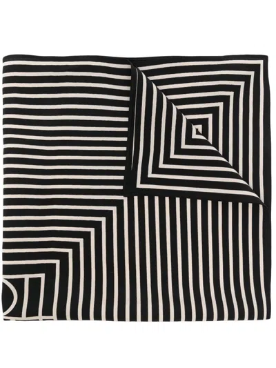 Totême Toteme Monogram Silk Scarf
