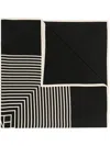 Totême Toteme Centered Monogram Scarf