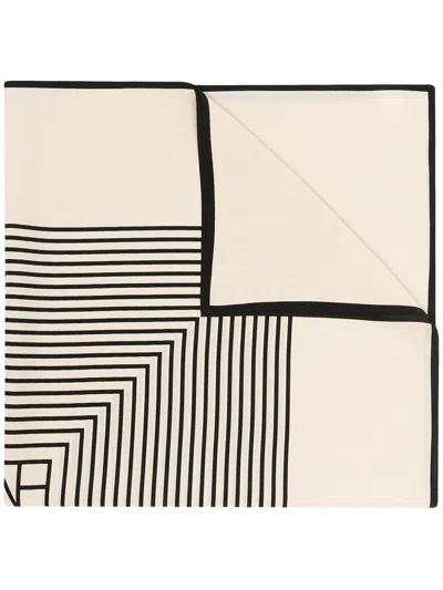 Totême Toteme Monogram Silk Scarf