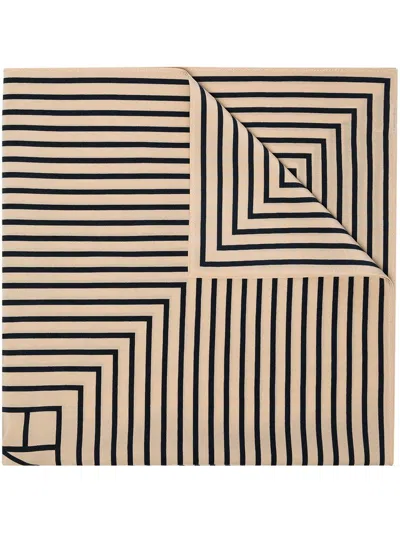 Totême Toteme Monogram Silk Scarf