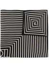 Totême Toteme Monogram Silk Scarf