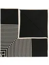 Totême Toteme Centered Monogram Scarf