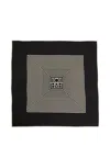 Totême Silk Scarf With Monogram In The Middle In Multi