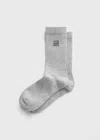 Totême Monogram Socks Light Grey In Gray