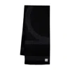 Totême Toteme Monogram Twill Scarf In Black